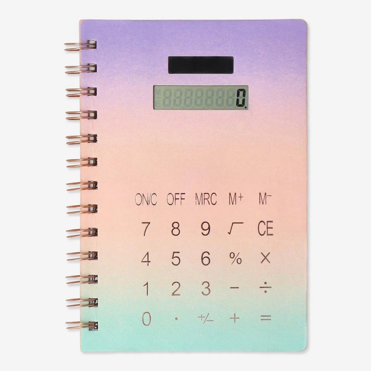 Cuaderno Calculadora 2 En 1 carga solar